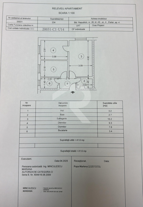 apartament 3 camere, parter, Plopeni, langa padure